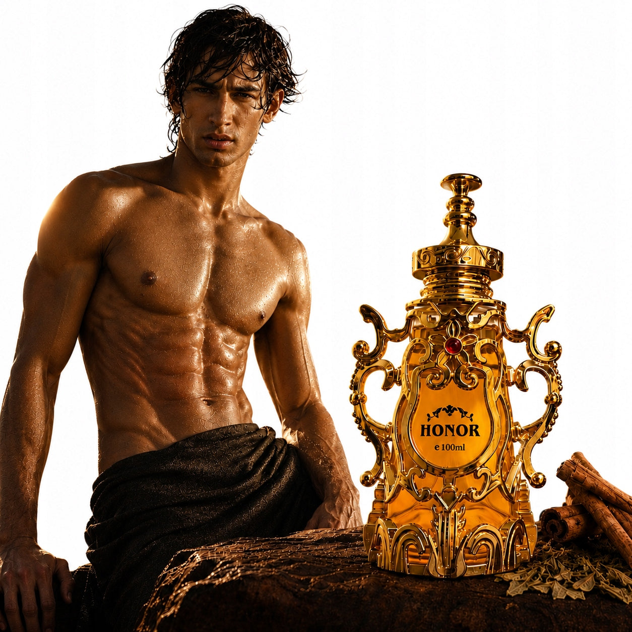 Arabic Perfume for Men – Oud Amber Leather Fragrance, Oriental Perfume Packaging status original
