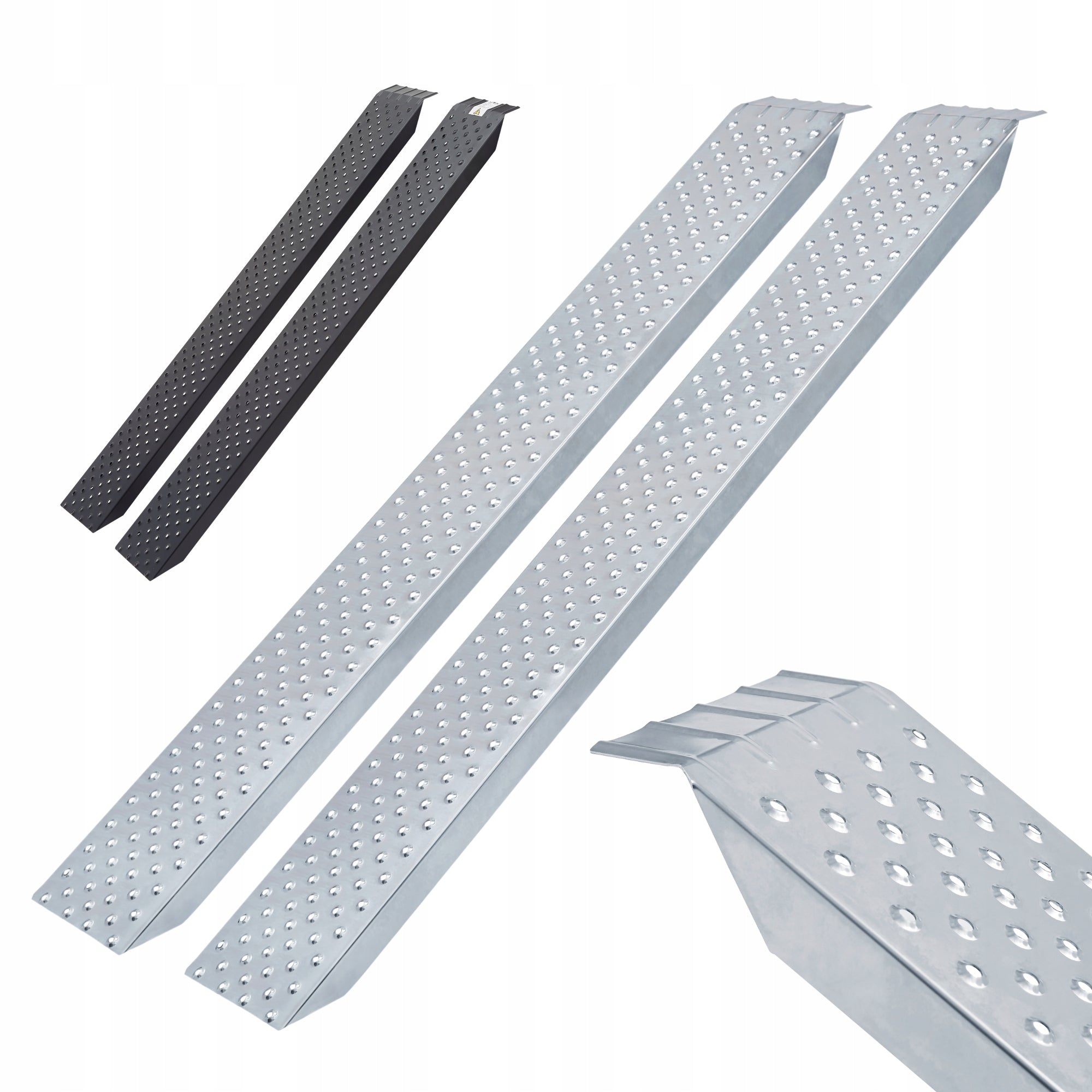 Arebos - 2x Access Ramps | Silver