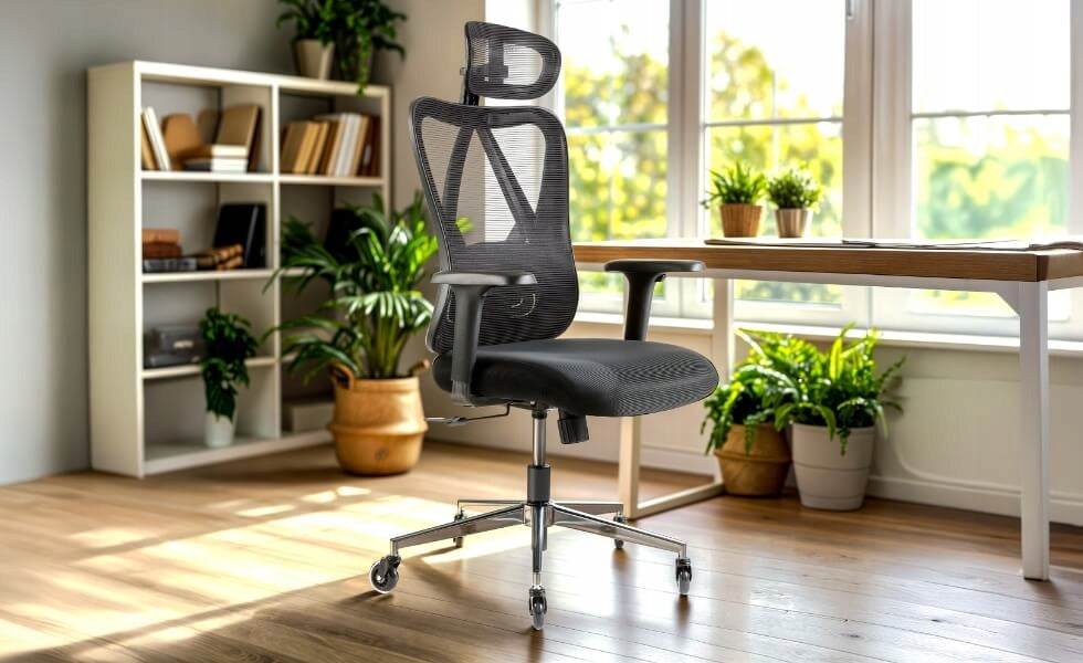 Arebos - Ergonomic Office Chair | Adjustable Headrest | Armrest | Mesh EAN (GTIN) 4252023127134