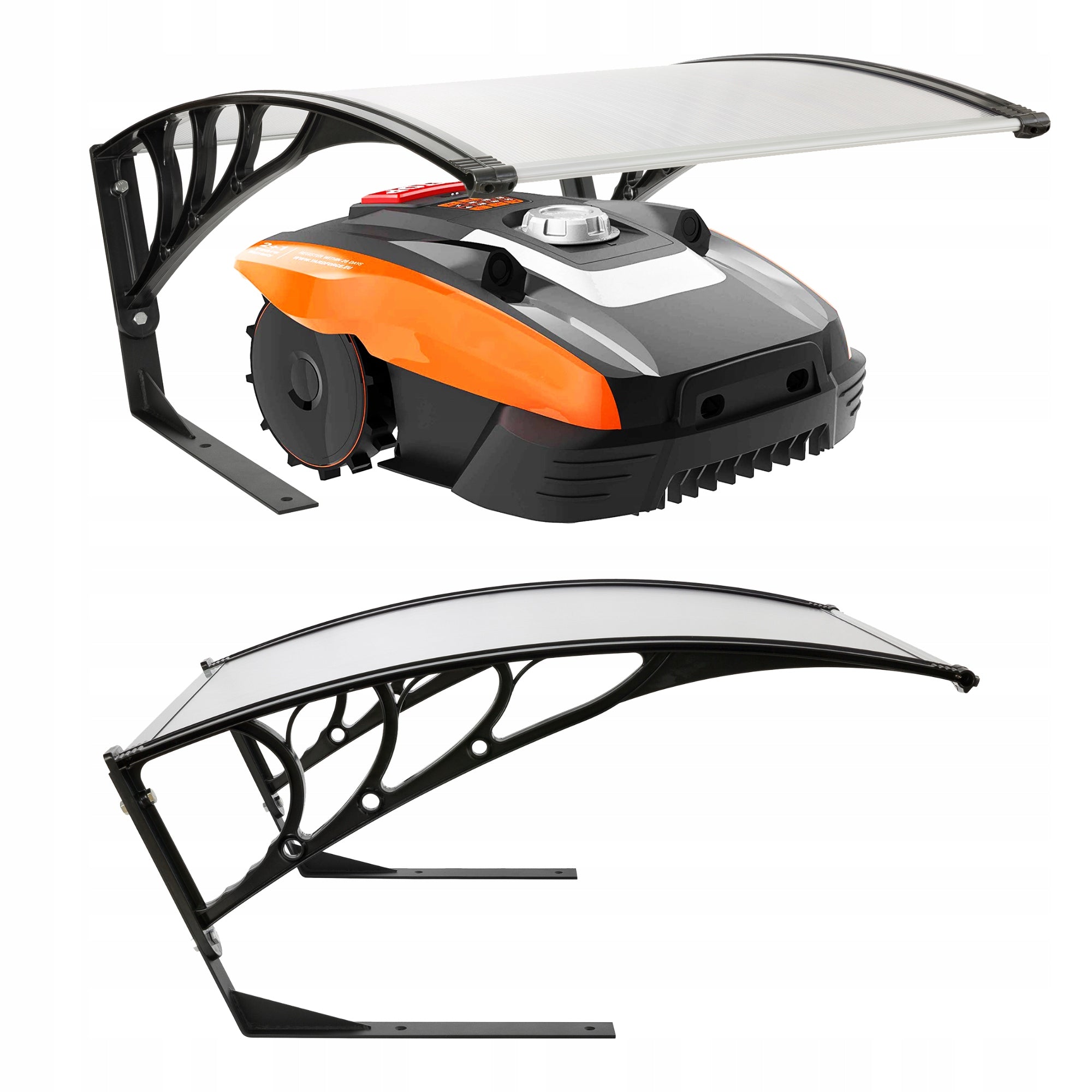 Arebos - Lawn Robot Garage | 102 x 79 x 46 cm | Silver