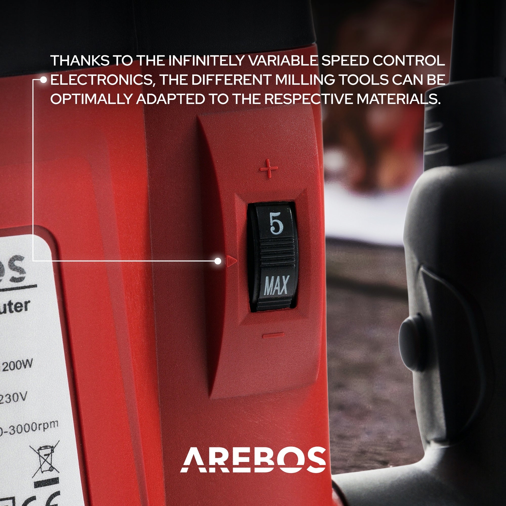 Arebos - Router Milling Machine | 1200 W Manufacturer code AR-HE-OB1250