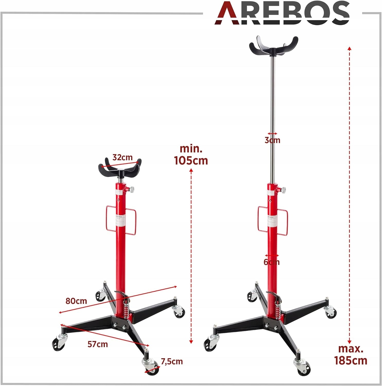 Arebos transmission lifter,engine,Steel hydraulic lifter 500 kg Manufacturer code ar-he