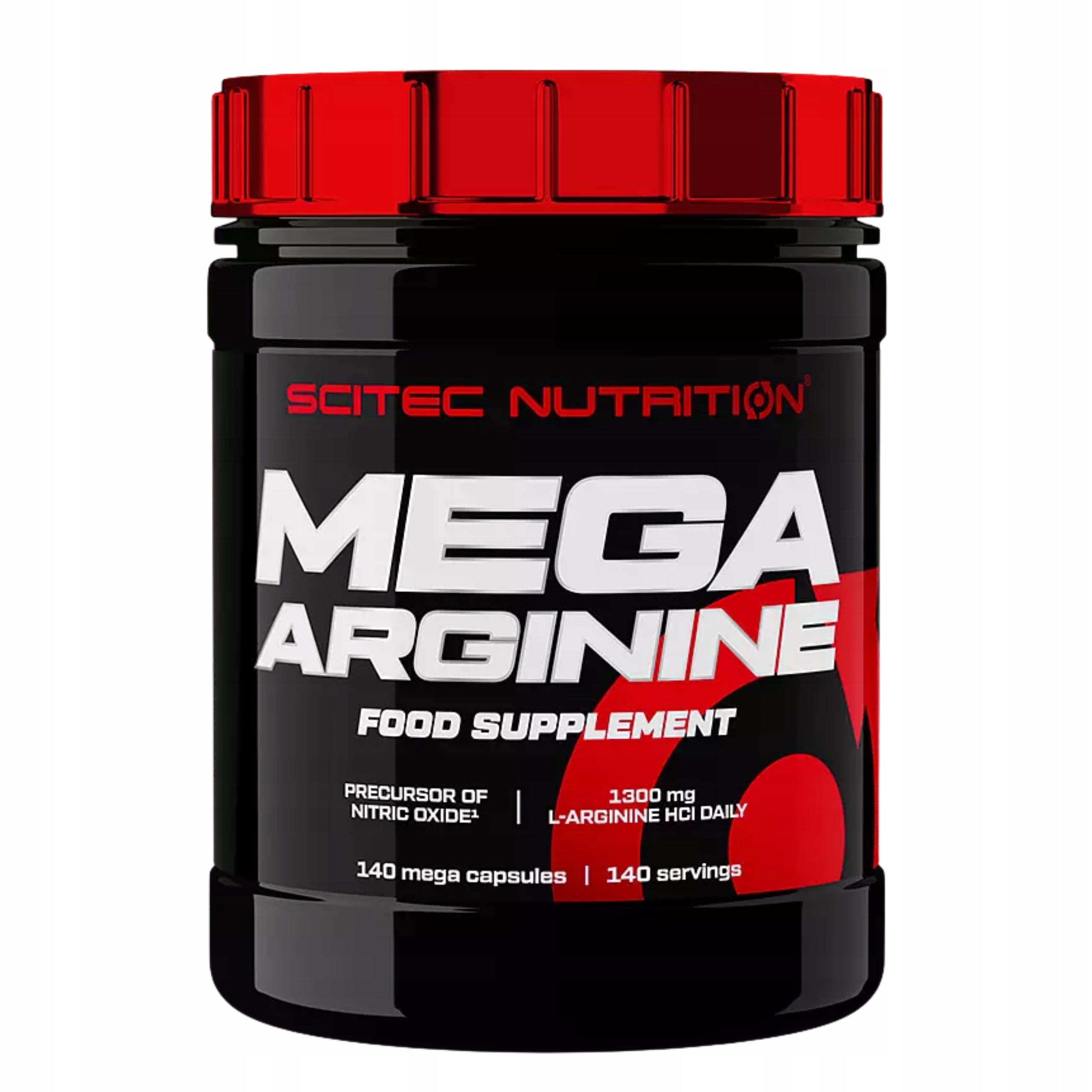 Arginine SCITEC MEGA ARGININE 140 Capsules Muscle Pump Libido