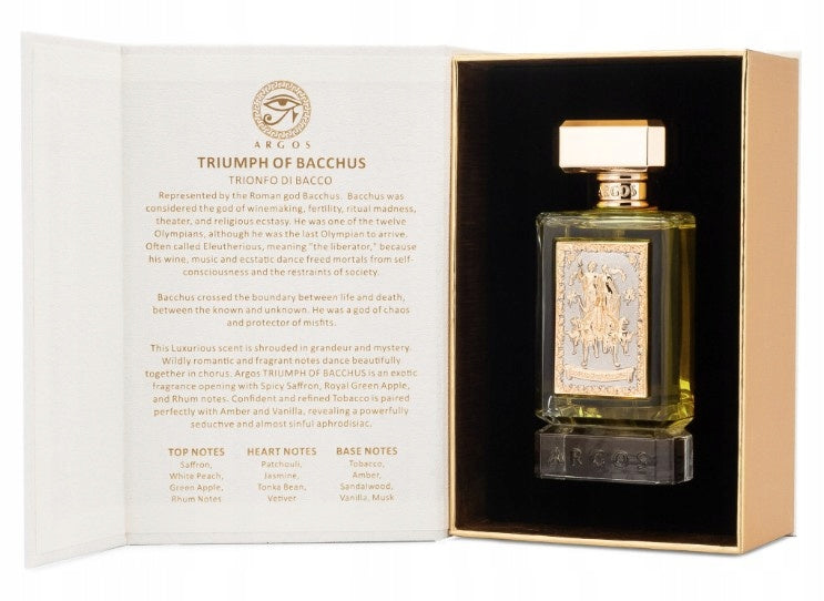 Argos Triumph of Bacchus Eau de Parfum 100ml Packaging status original