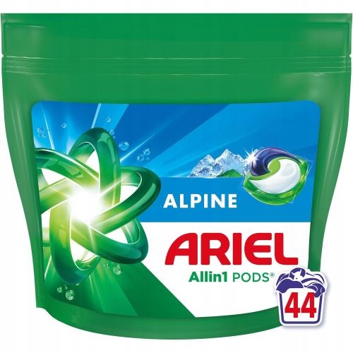 Ariel 3 in 1 Alpine Washing Capsules 44 Pack