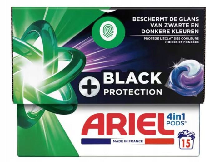 Ariel 4in1 Washing Capsules + Black Protection 15pcs