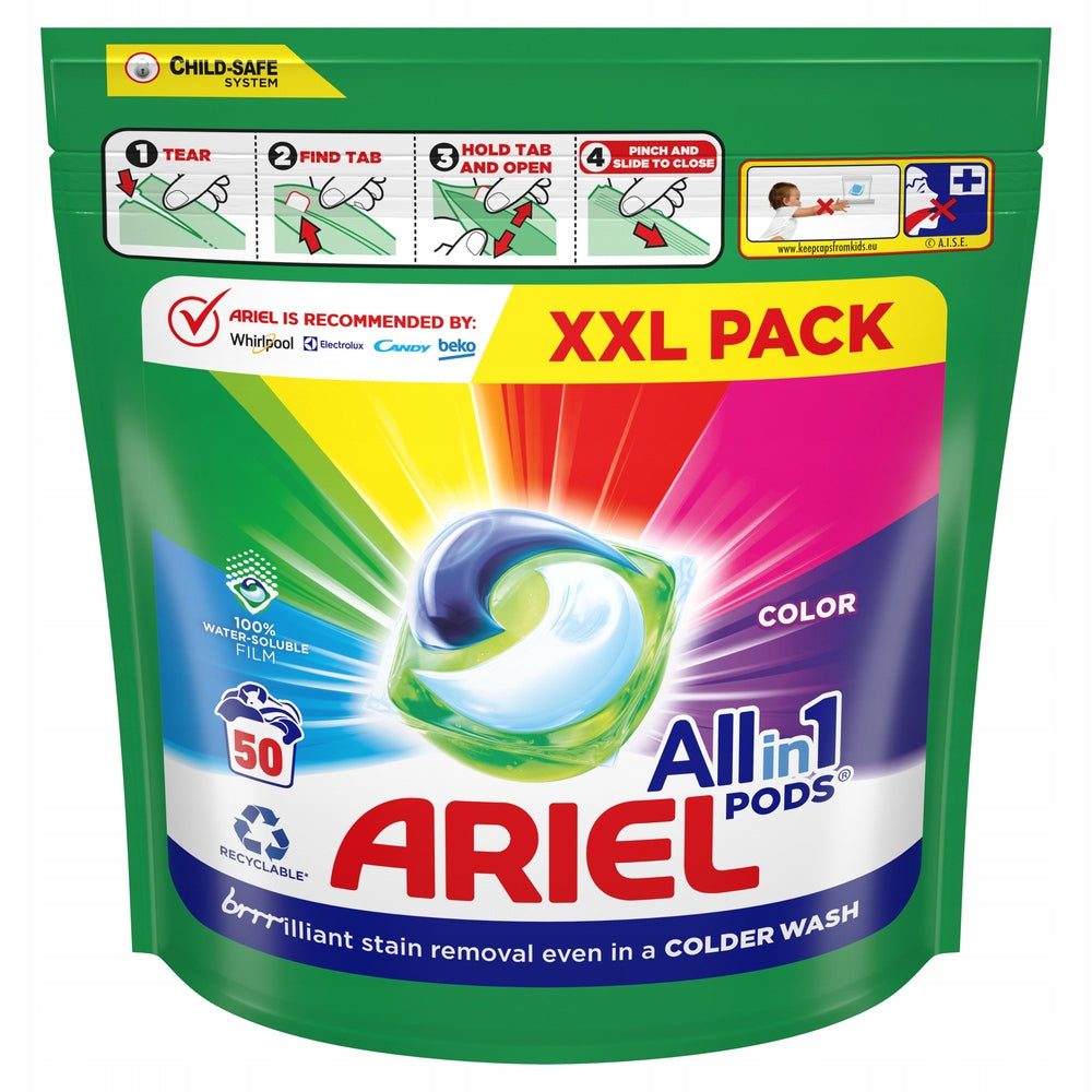 Ariel ALL Color MEGA PACK laundry capsules 50 pcs