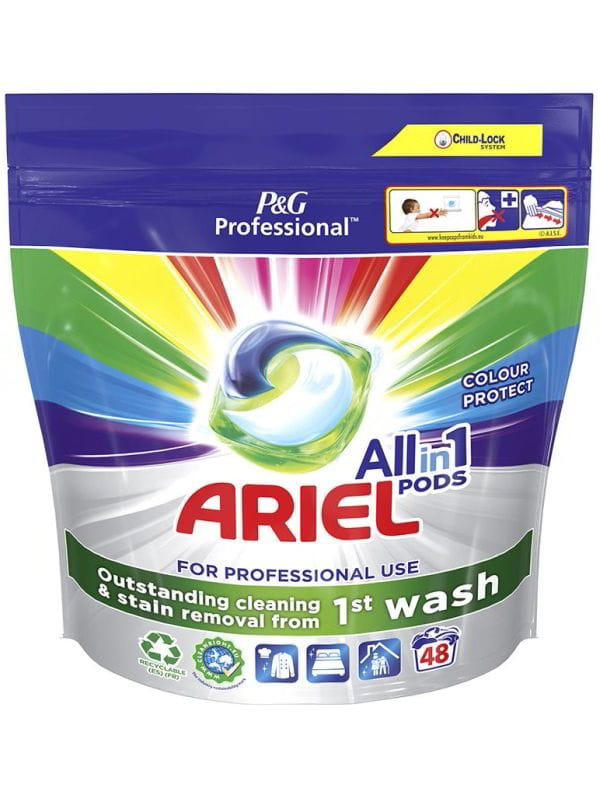 Ariel All in 1 Colour Protect Washing Capsules 48 Pieces