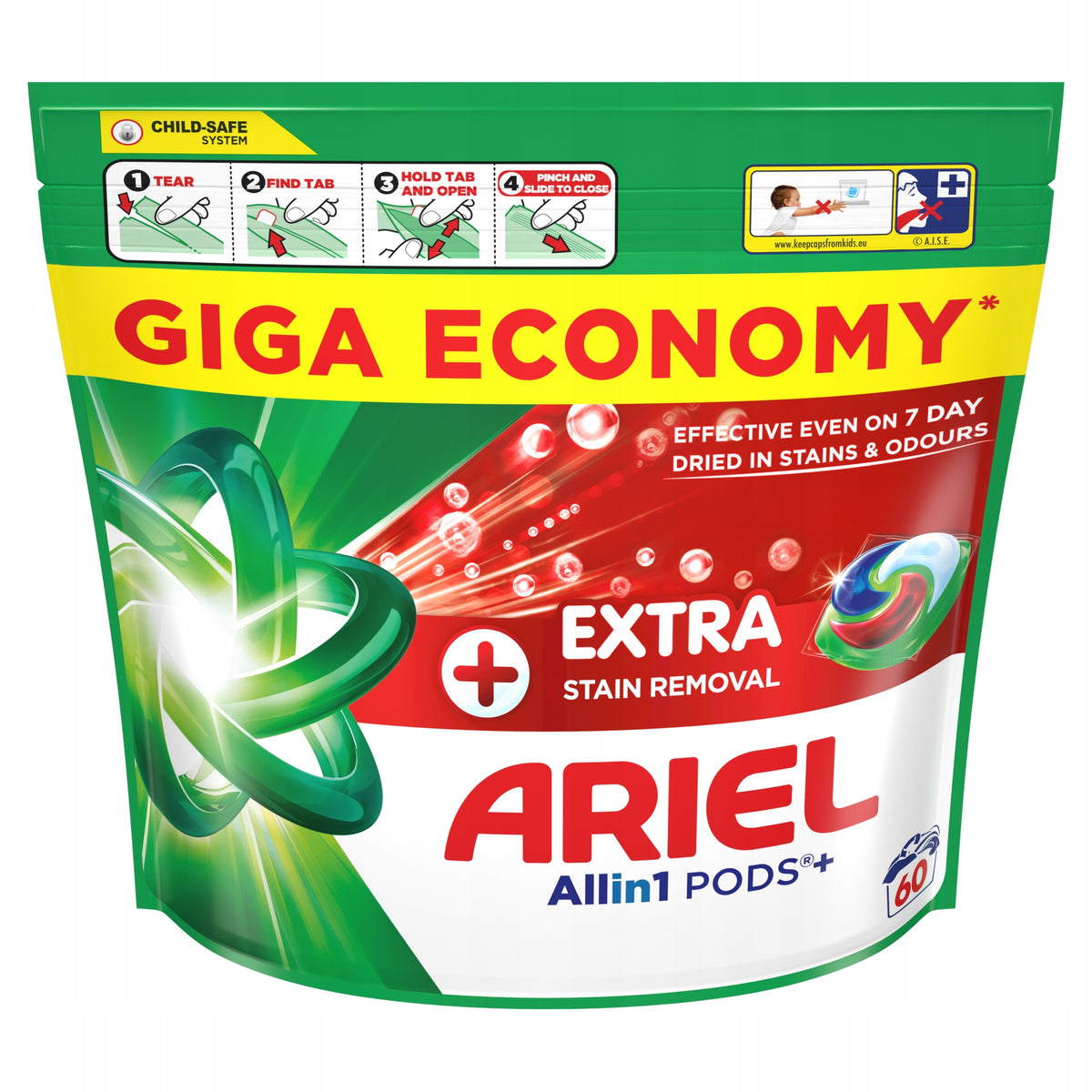 Ariel All-in-1 PODS+ Extra Clean Laundry Capsules, 120 washes Brand Ariel