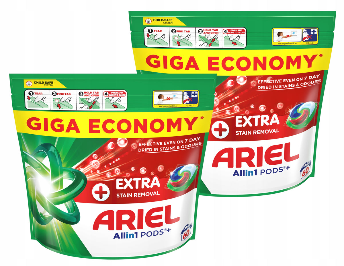 Ariel All-in-1 PODS+ Extra Clean Laundry Capsules, 120 washes