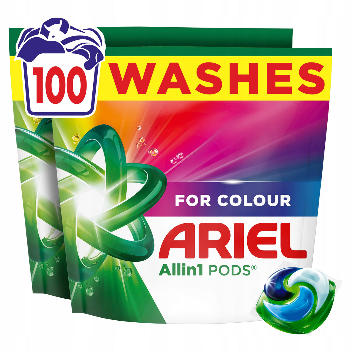 Ariel All-in-1 PODS Washing Capsules Color, 100 Washes