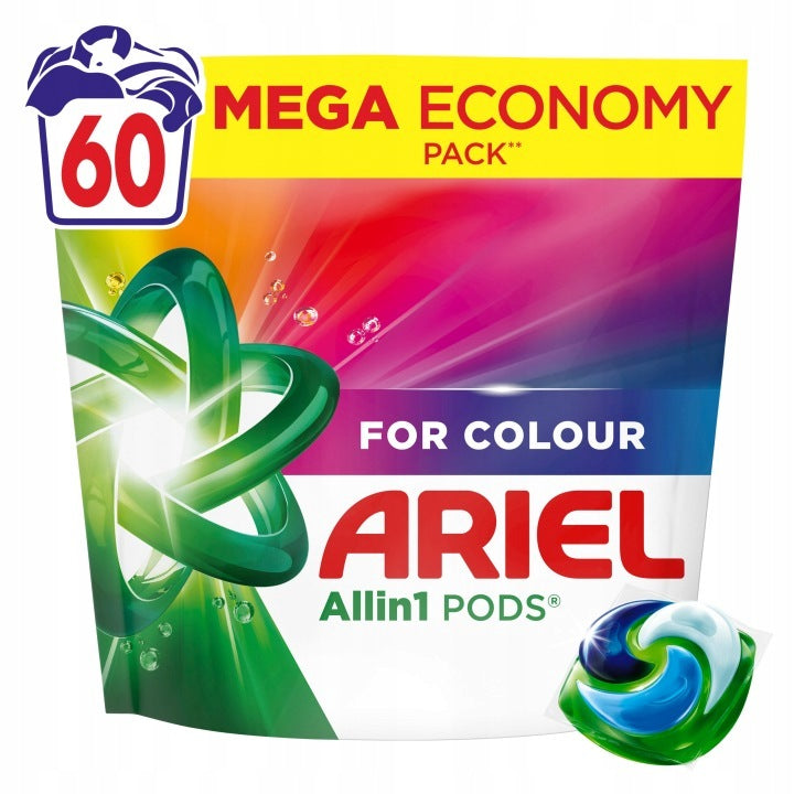 Ariel Allin1 PODS Color Washing Capsules, 60 Washes