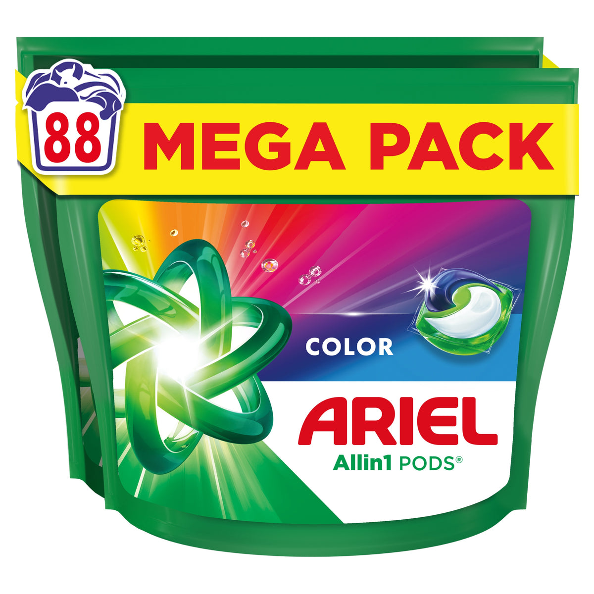 Ariel Allin1 PODS Washing Capsules Color, 88 Washes