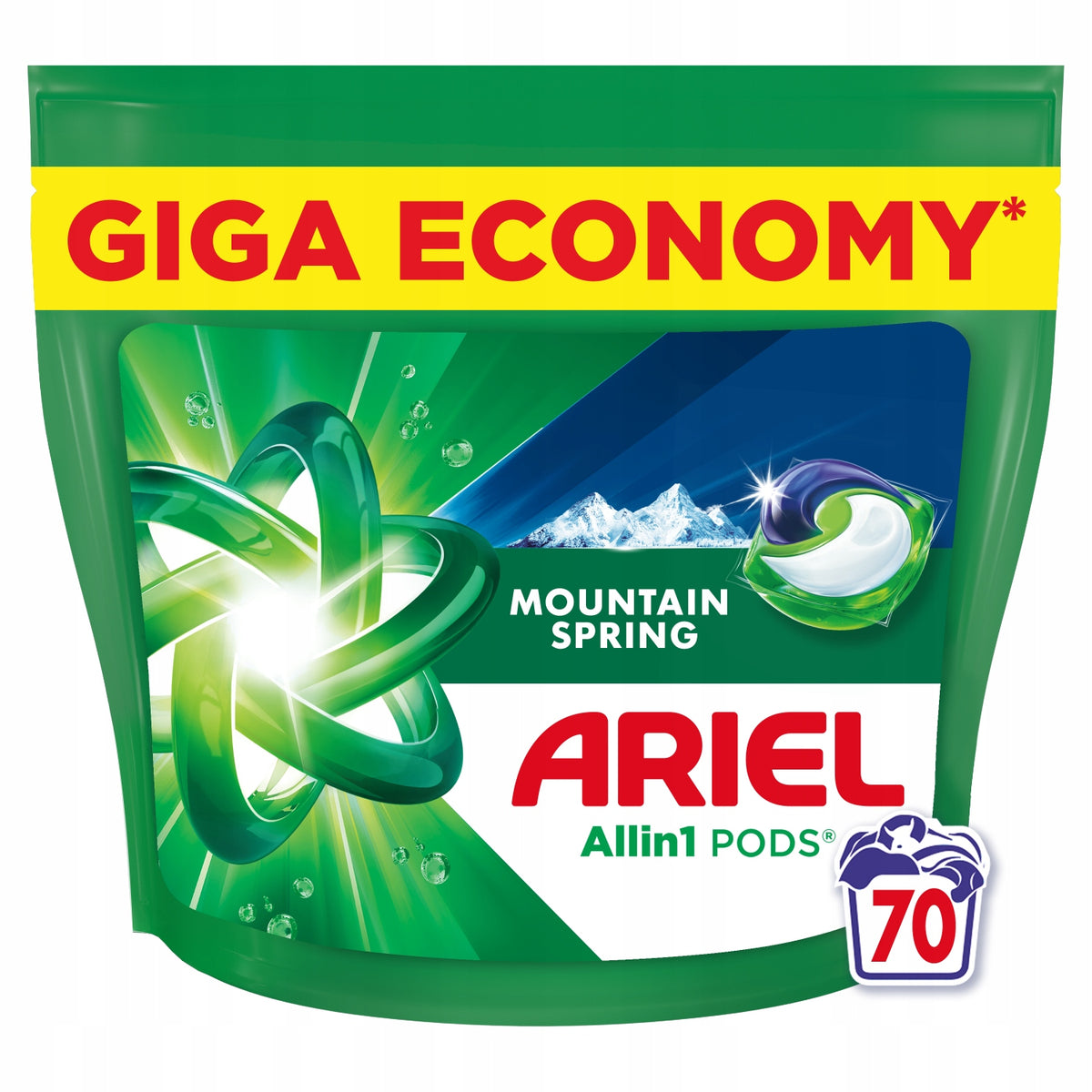 Ariel Allin1 PODS White Mountain Spring Washing Capsules, 70 Washes