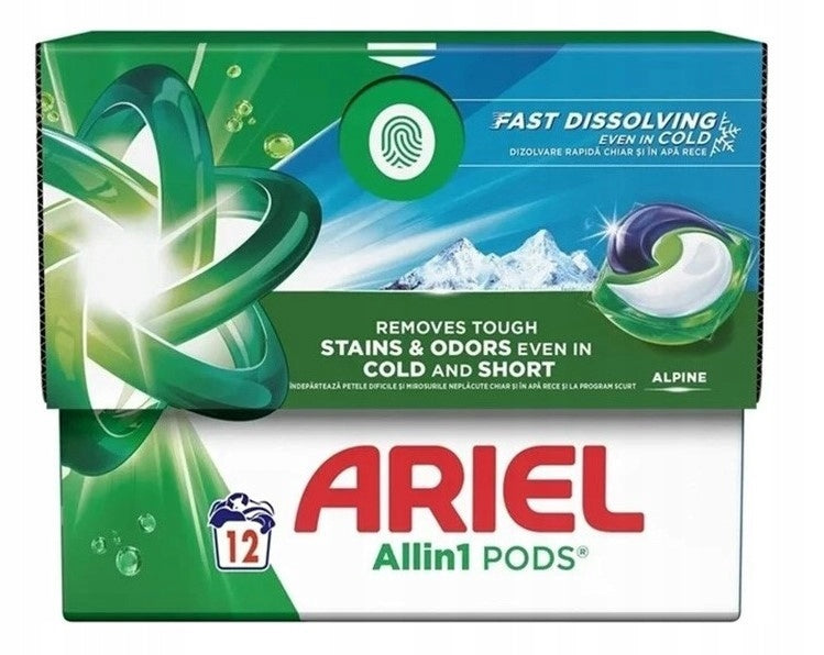 Ariel Alpine Washing Capsules 12 Pieces