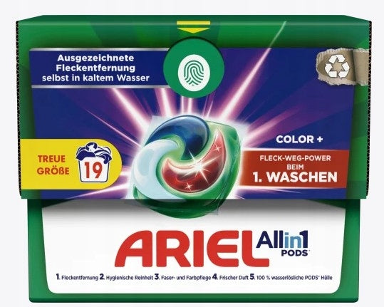 Ariel, Colour wash capsules, 19 washes