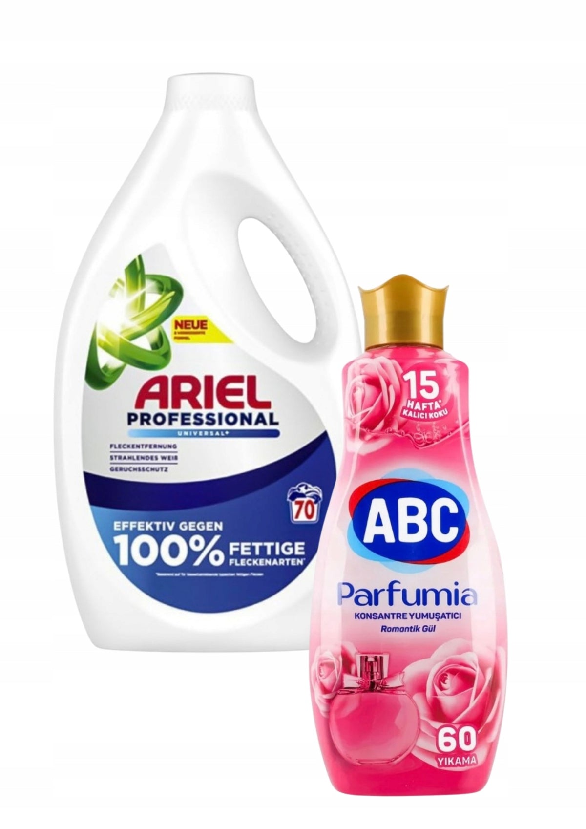 Ariel Professional Colour Washing Gel 70washes + ABC Rinse Liquid