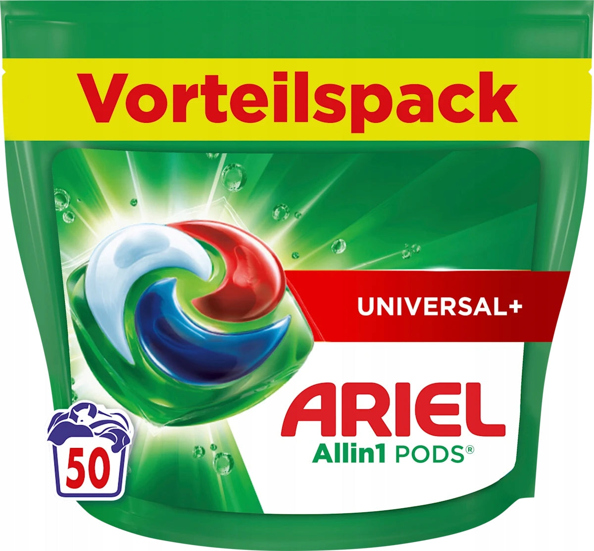 Ariel Universal+ All in 1 Washing Capsules 50 Pack