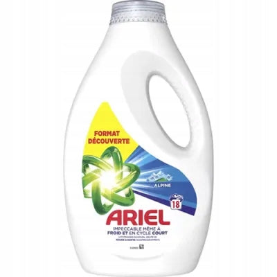 Ariel Universal Alpine Gel Laundry Detergent 18 Loads 810ml