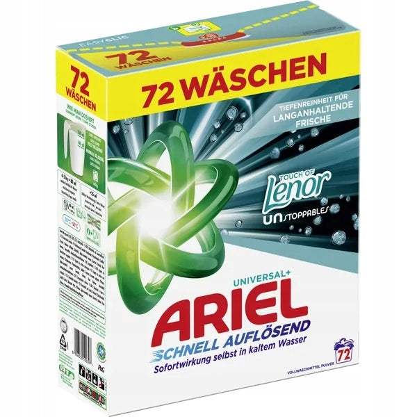 Ariel Universal+ Touch Of Lenor Washing Powder 3,96 kg /72 Wash
