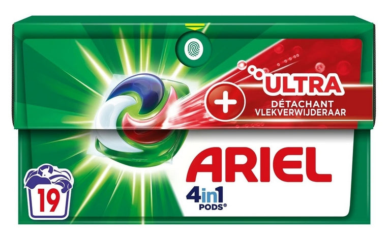 Ariel Washing Capsules 4in1 Ultra Stain Remover 19 Pack