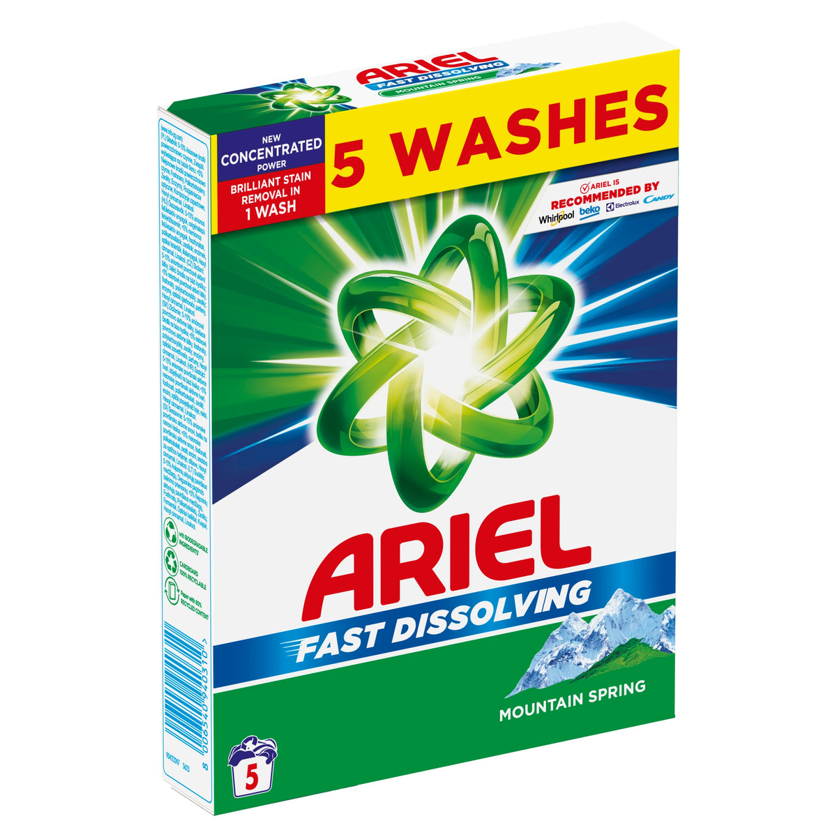 Ariel Washing Powder 275g 5Wash Mountain Spring Manufacturer code 8006540940310