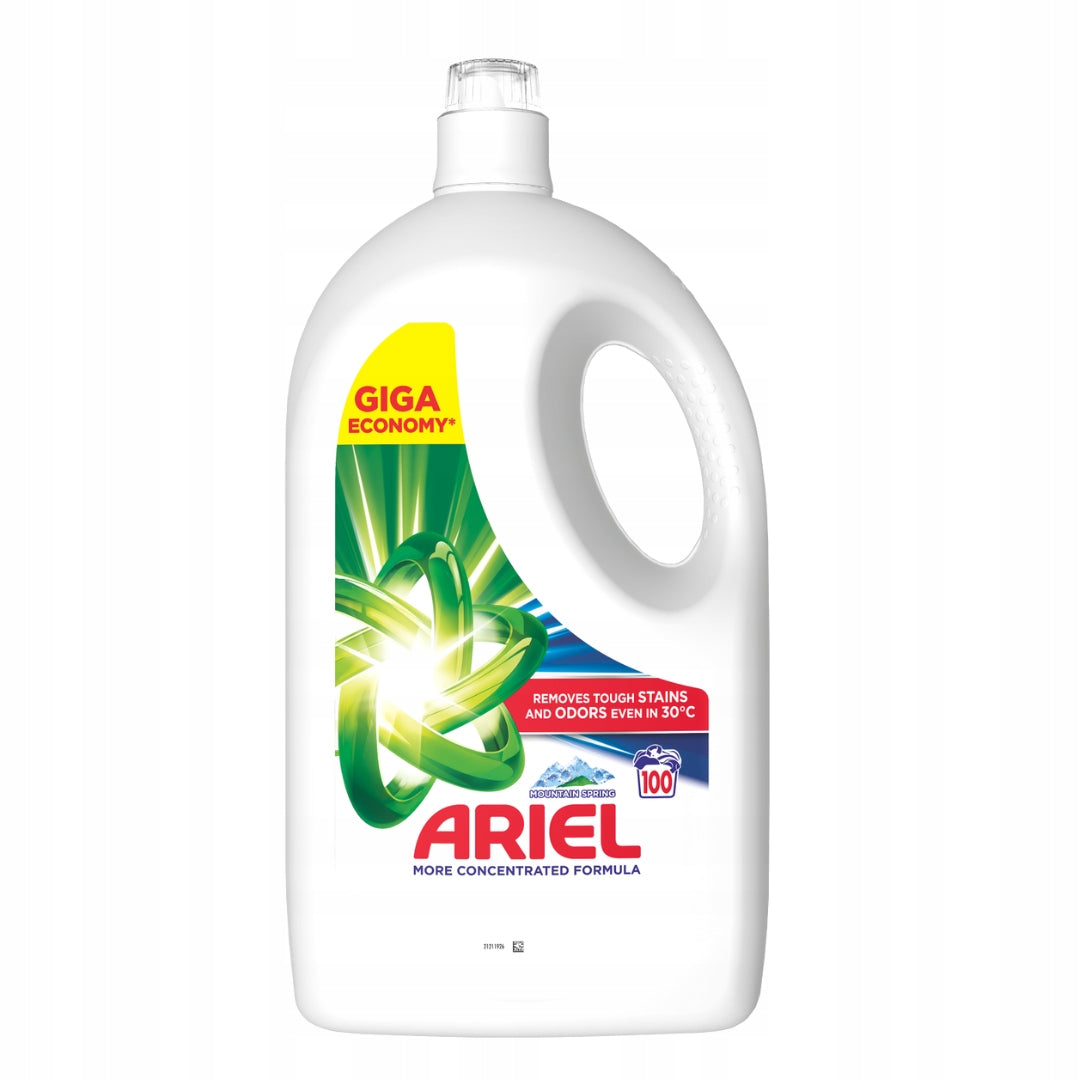 Ariel Washing liquid, 100 washes, Mountain Spring, 4,5 L Packaging status original
