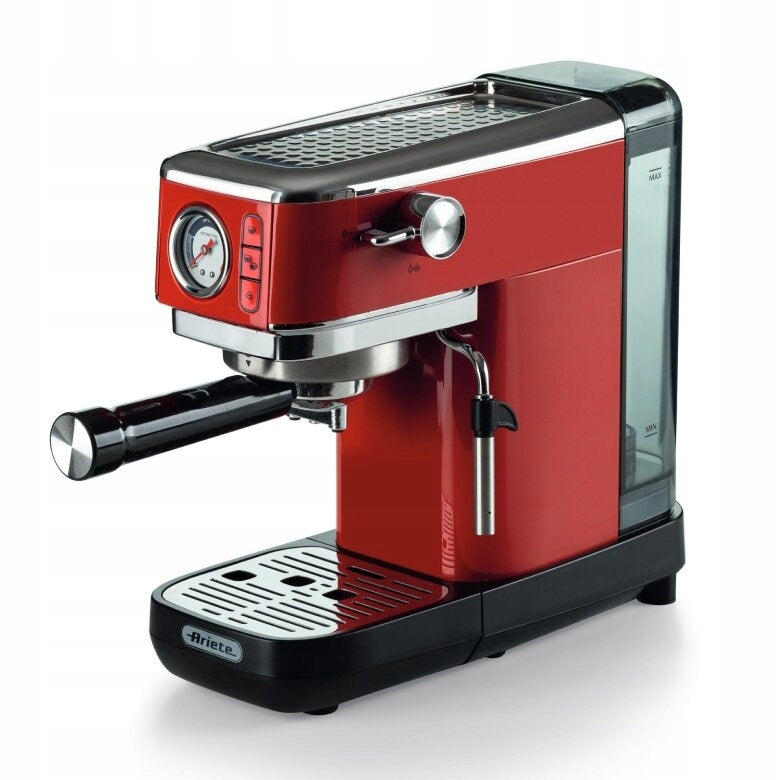 Ariete Perfetto Slim Manometro Moderna 1381/33 Coffee Maker - Red