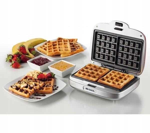 Ariete Waffle Maker 1973/00 Partytime 2 Waffles 700W Red Brand Ariete