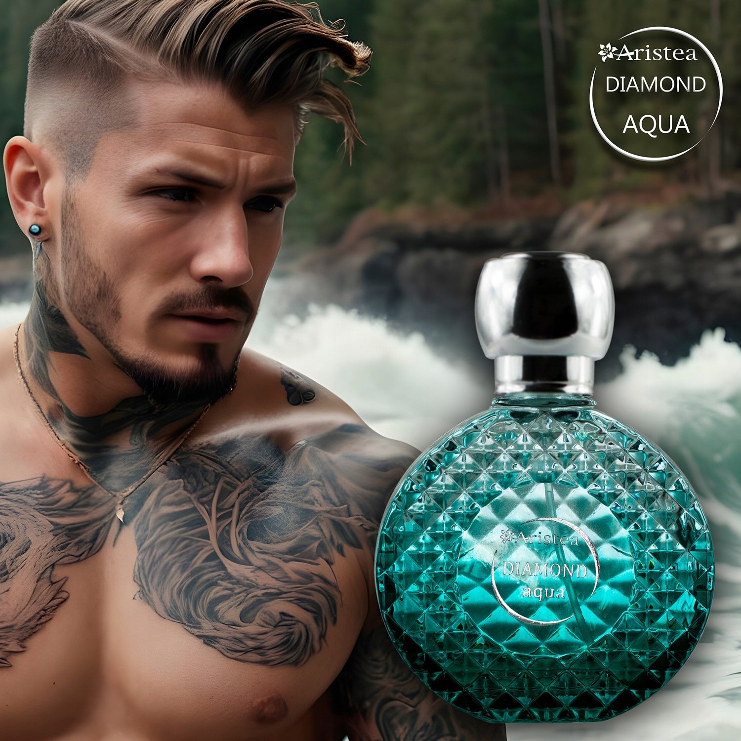 Aristea – Men’s Perfume Diamond Aqua EDP, 50ml Brand no brand
