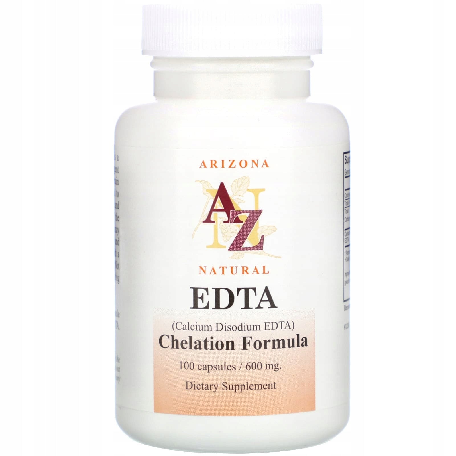 Arizona Natural EDTA chelation formula100 pcs. heavy metal removal Expiration date at least 1 year from the date of purchase