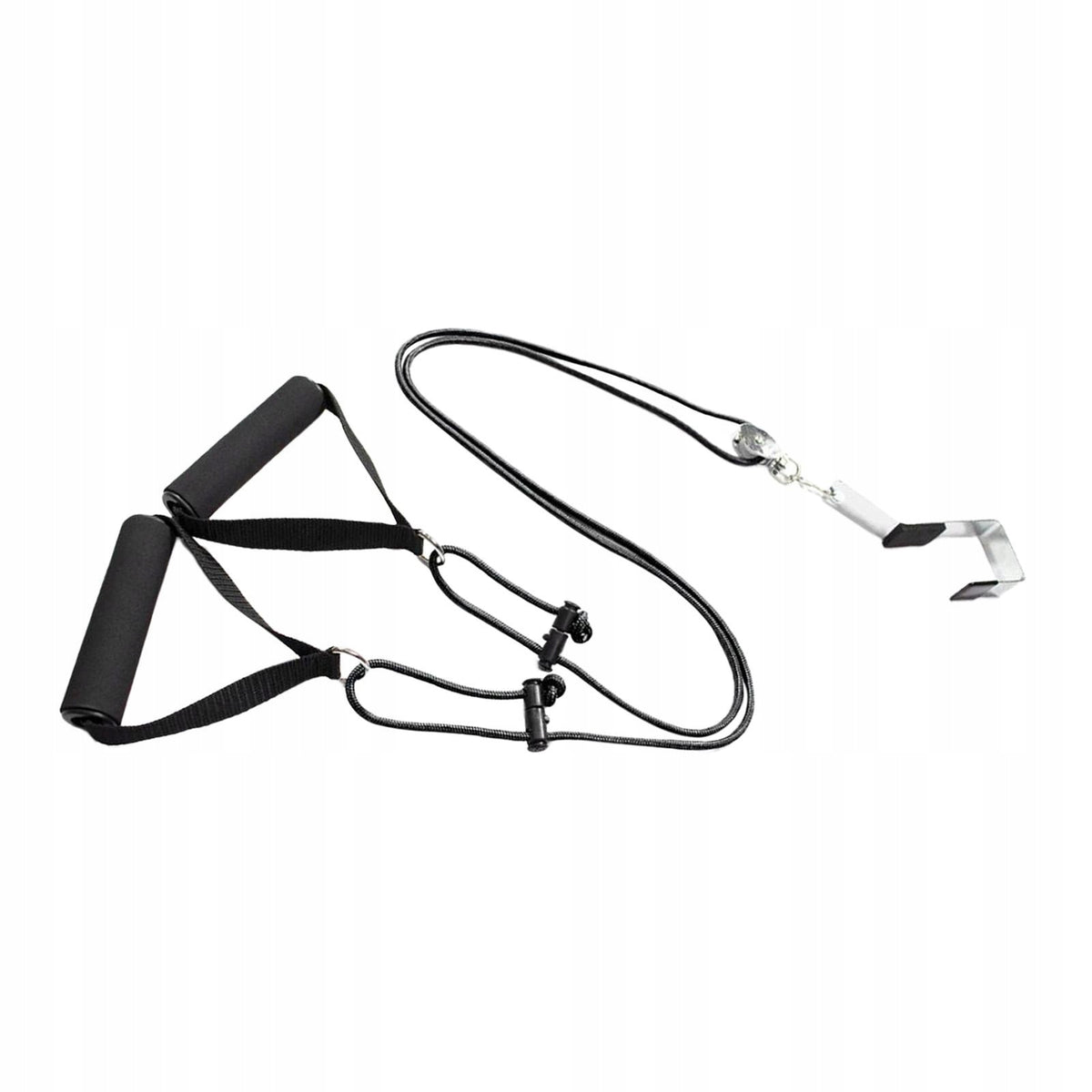 Arm Exerciser Body Trainer Aid Adjustable Rope Length Shoulder Pulley Black Color multicolor