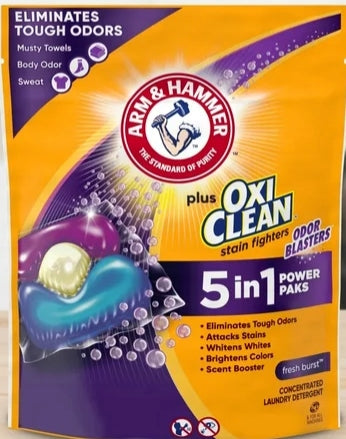 Arm&Hammer 5-in-1 Power Odor Blasters 48 Pack Universal Capsules