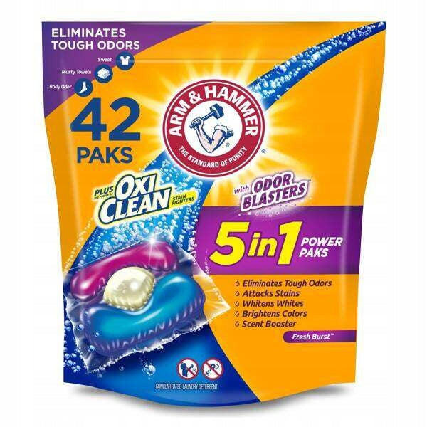 Arm&Hammer 5-in-1 Power Paks Odor Blasters 42 Pack