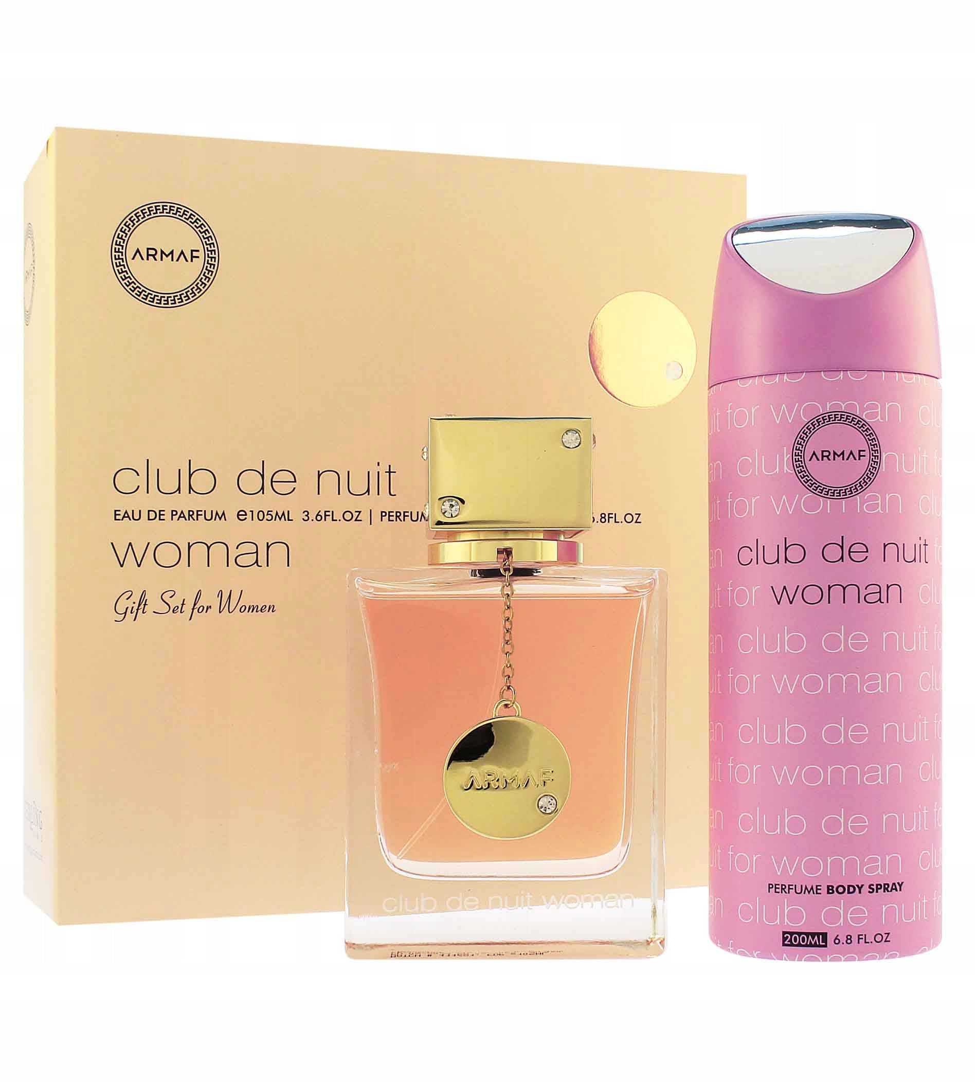 Armaf Club de Nuit Woman 105ml EDP + 200ml DEO Deodorant Spray Set Packaging status original