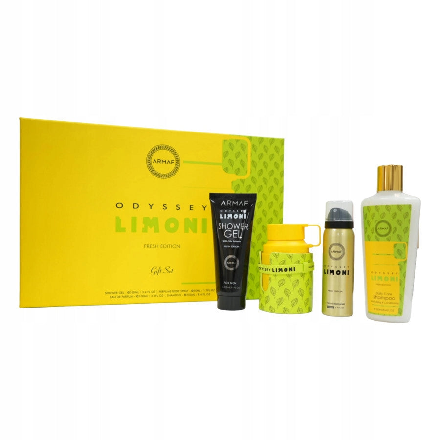 Armaf Odyssey Limoni Fresh EDP+DEO+Shower Gel+Shampoo Unisex Set