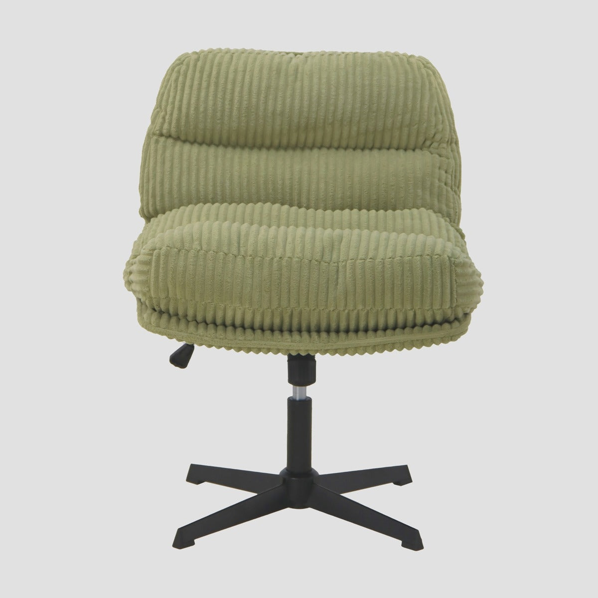 Armchair CORDIVO corduroy swivel olive 66x71x83 cm HOMLA Upholstery material other