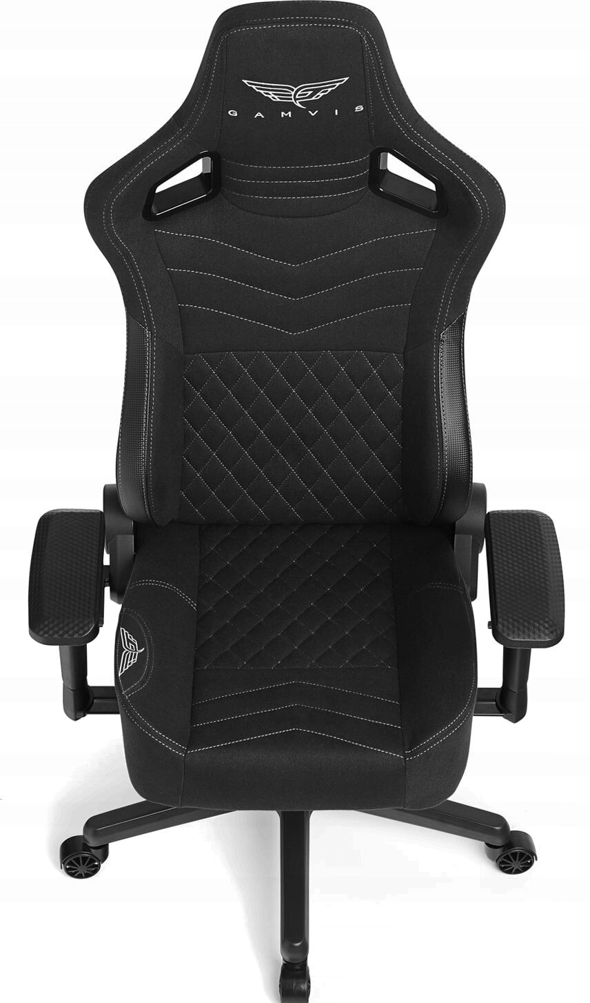 Armchair GAMVIS Elite 2.0 Pro XL Black (white elements) Upholstery color black