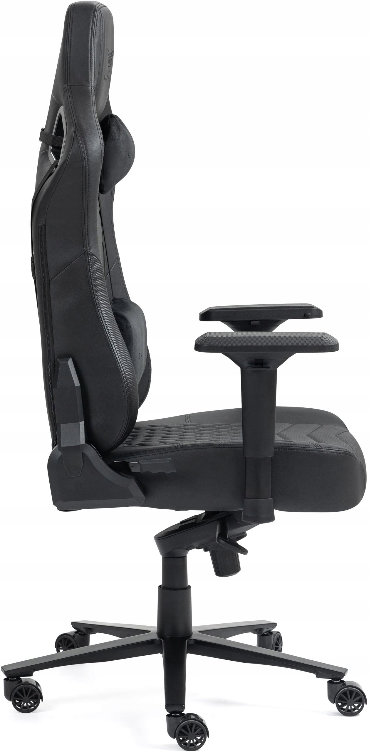 Armchair GAMVIS Elite 2.0 Pro XXL Black (white elements) Furniture height 127 cm