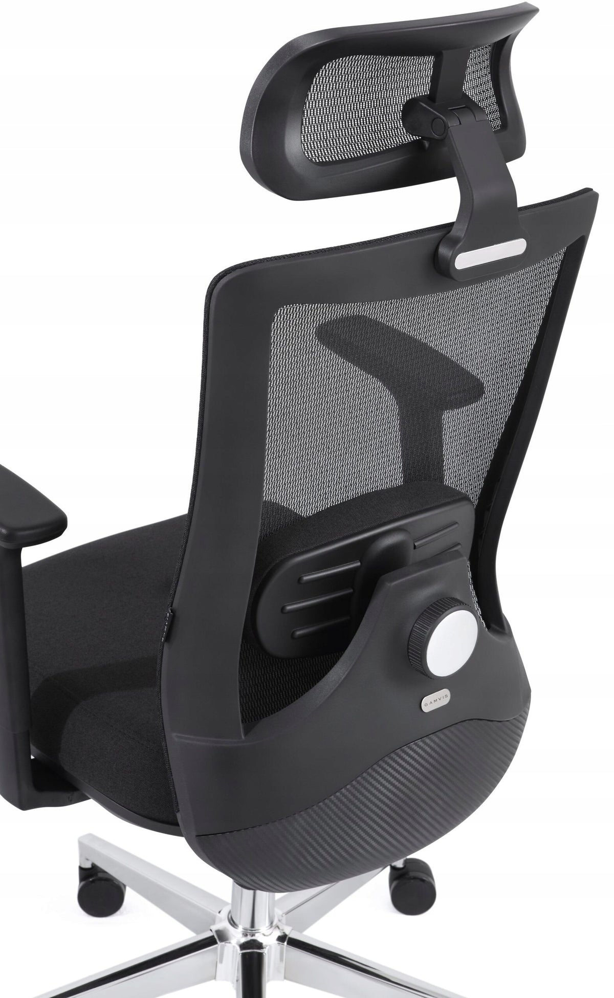 Armchair GAMVIS ErgoThrone XL Black Furniture depth 53 cm
