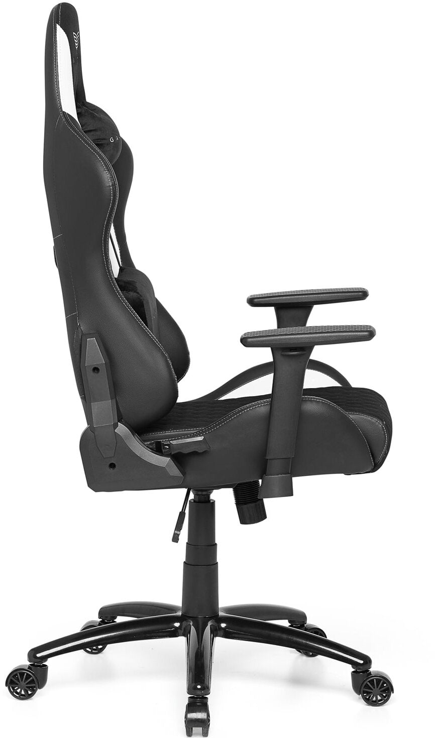 Armchair GAMVIS Phantom Large Black (white elements) Upholstery material fabric
