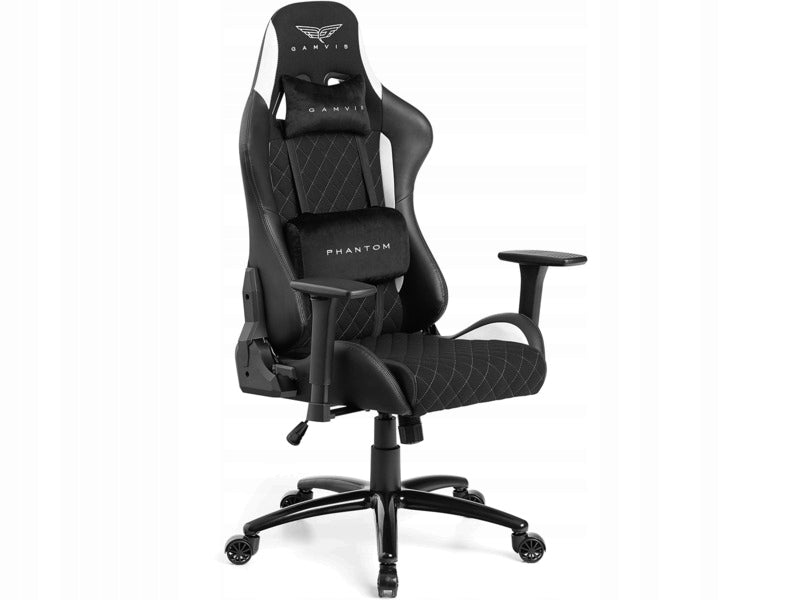 Armchair GAMVIS Phantom Large Black (white elements)