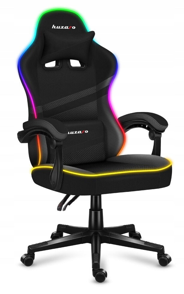 Armchair HUZARO Force 4.4 RGB Black Upholstery color black