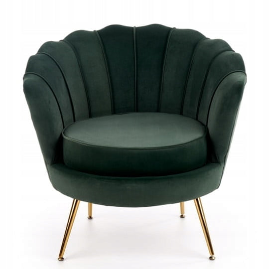 Armchair Lounge Shell Velour GLAMOUR Amorinito Dark Green Packaging status original