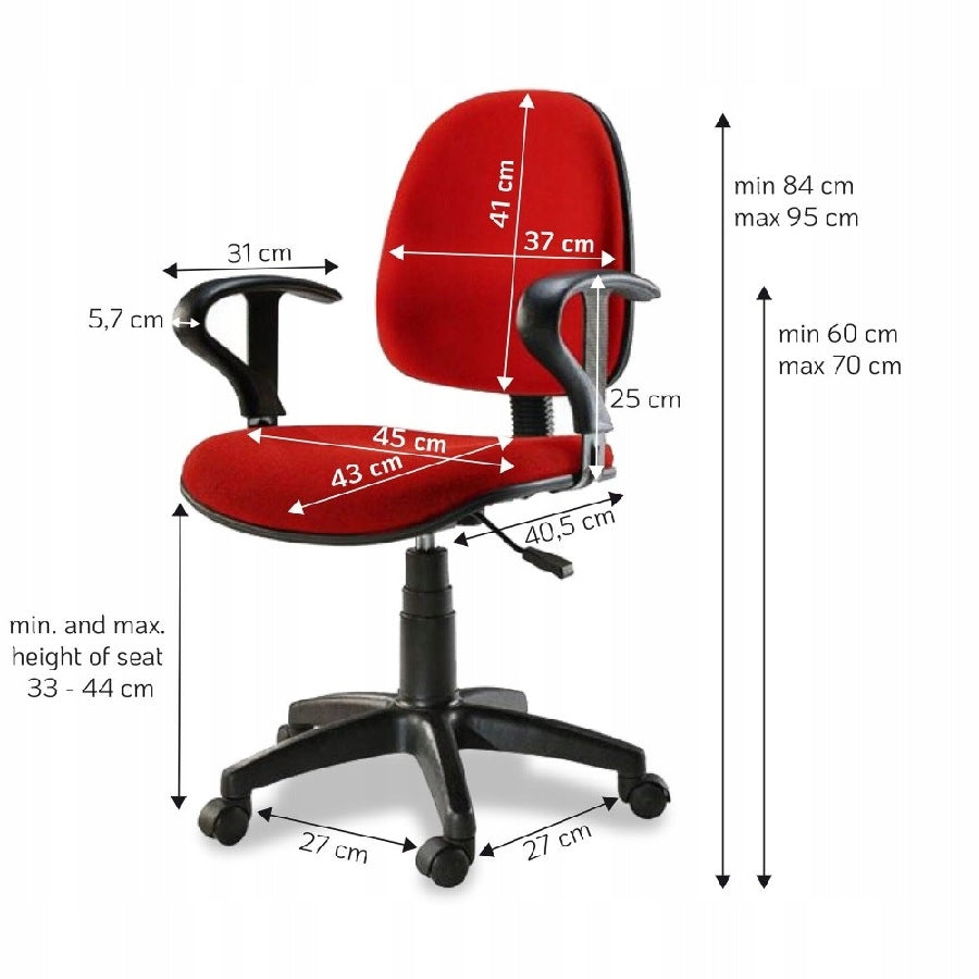 Armchair Office Chair Swivel Adjustable Red Techly Manufacturer code ICA-CT MC04RE