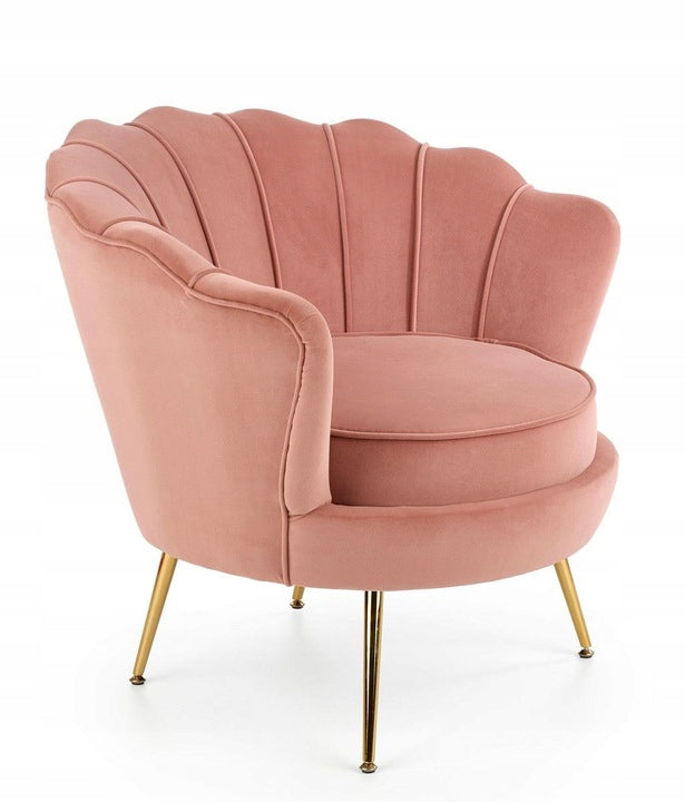 Armchair for office, living room AMORINITO light pink shell