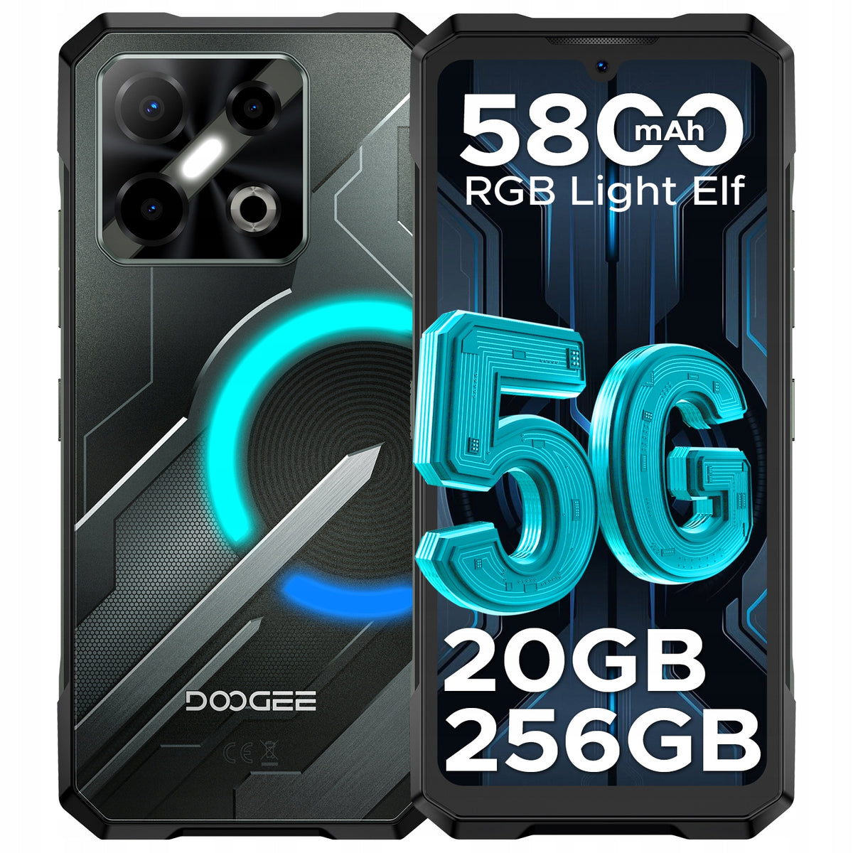 Armored Smartphone 5G Android DOOGEE BladeGTPLAY 20+256GB 120Hz/LED/NFC/50MP