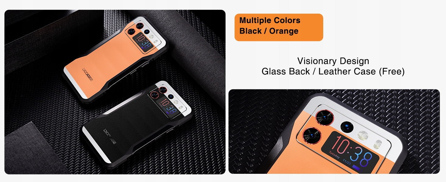 Armored Smartphone DooGee V20S 20 GB / 256 GB 5G orange IP69K Brand DOOGEE