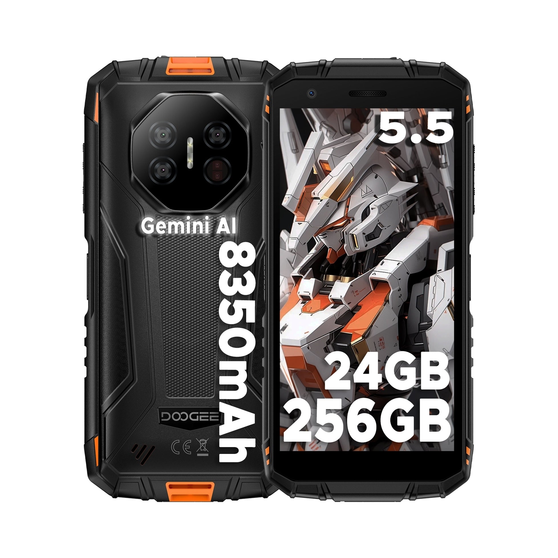 Armored smartphone DOOGEE Fire3Ultra 8350mAh24+256GB IP69K/NFC/4G LTE/SIM