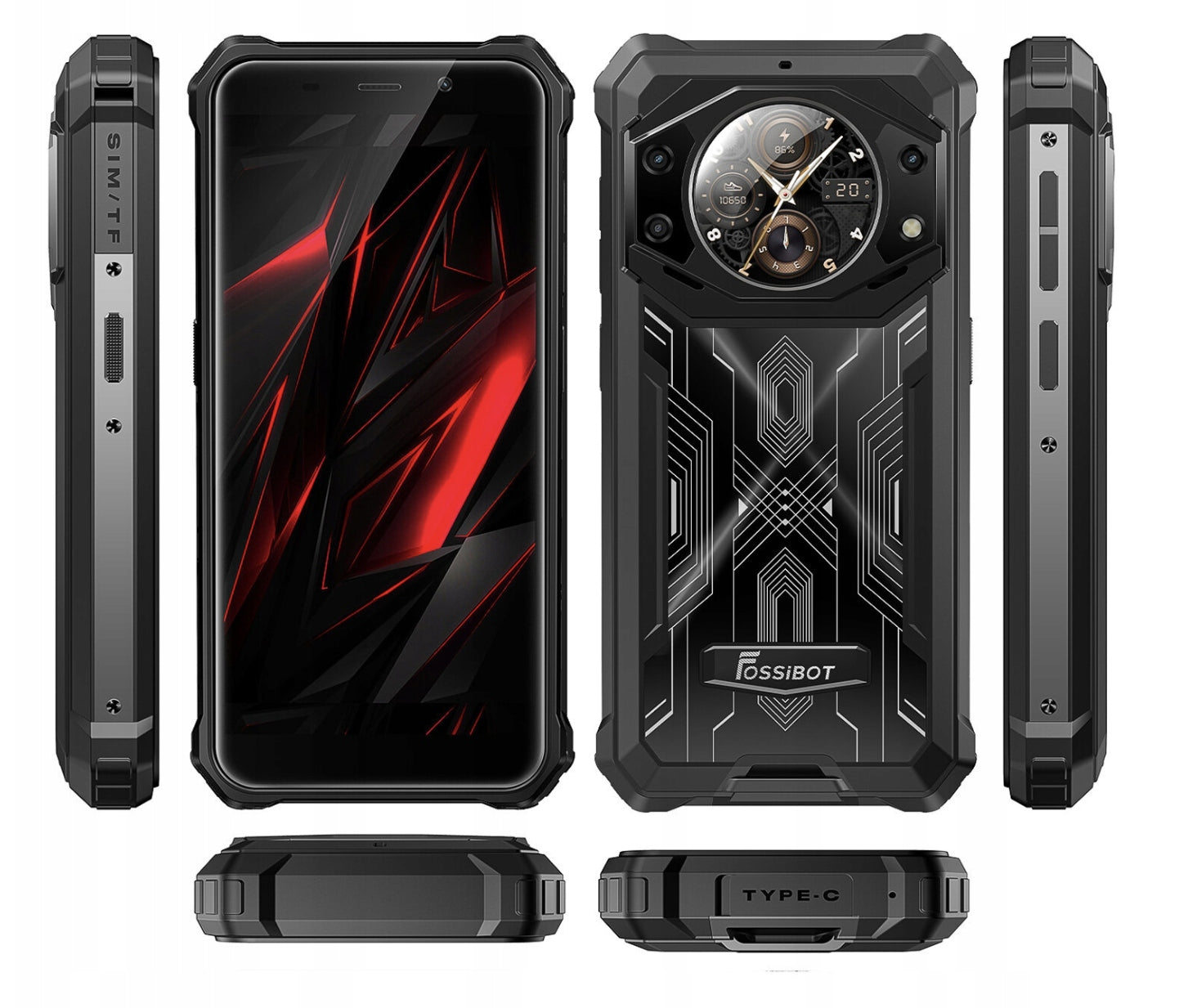 Armored smartphone FOSSiBOT F101 Pro 8 GB / 128 GB 4G (LTE) NFC black
